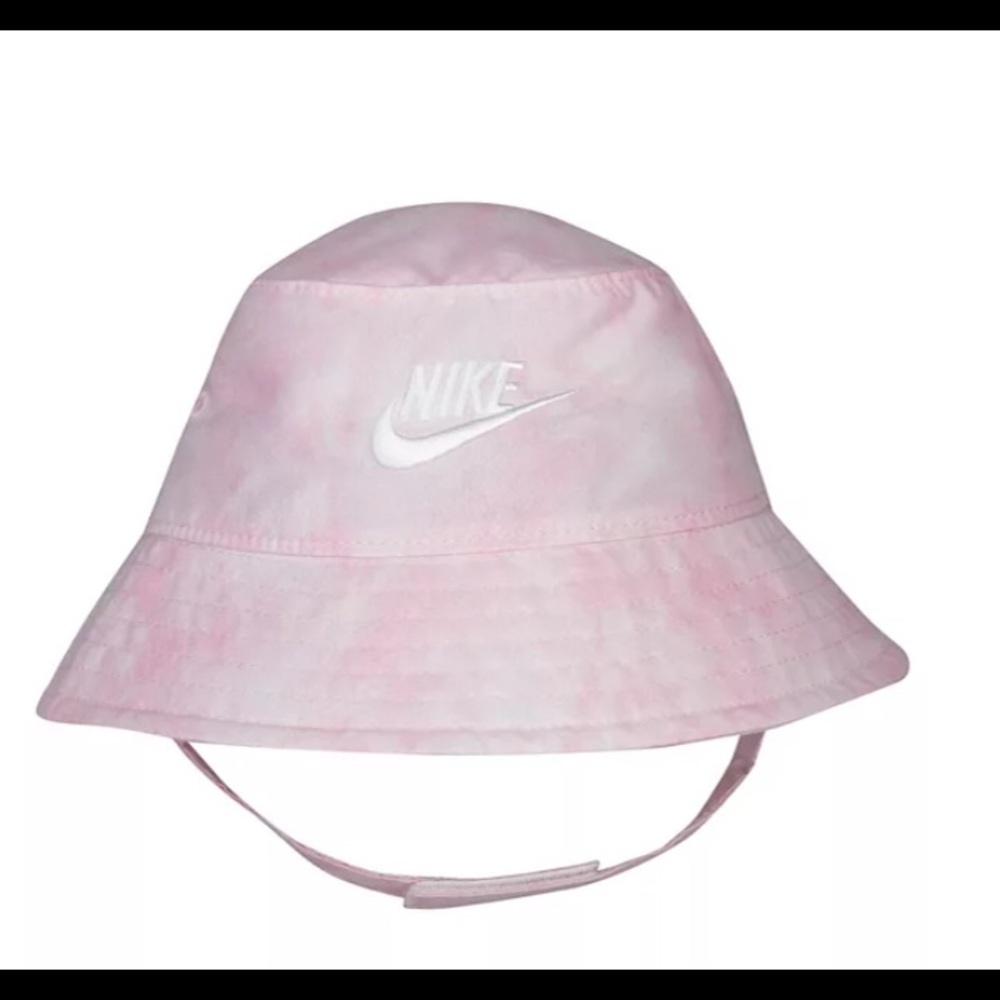 Baby Nike Tie Dye UPF 40+ Bucket Hat pink/white